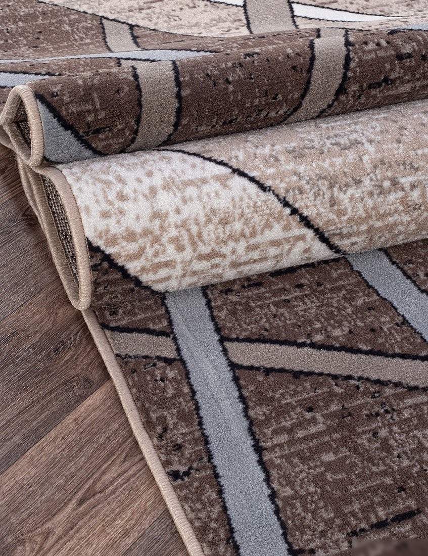 Ковер для жилой комнаты Merinos Sierra D487-STAN-BEIGE-BROWN-2 (3x4)