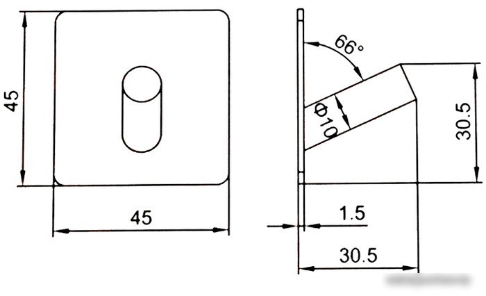 Крючок для ванны Ledeme L216B-4 (4 шт)