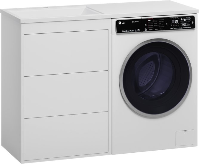 Brevita Тумба под умывальник Grafit 60 GRA-01060-023Я (левый, белый)