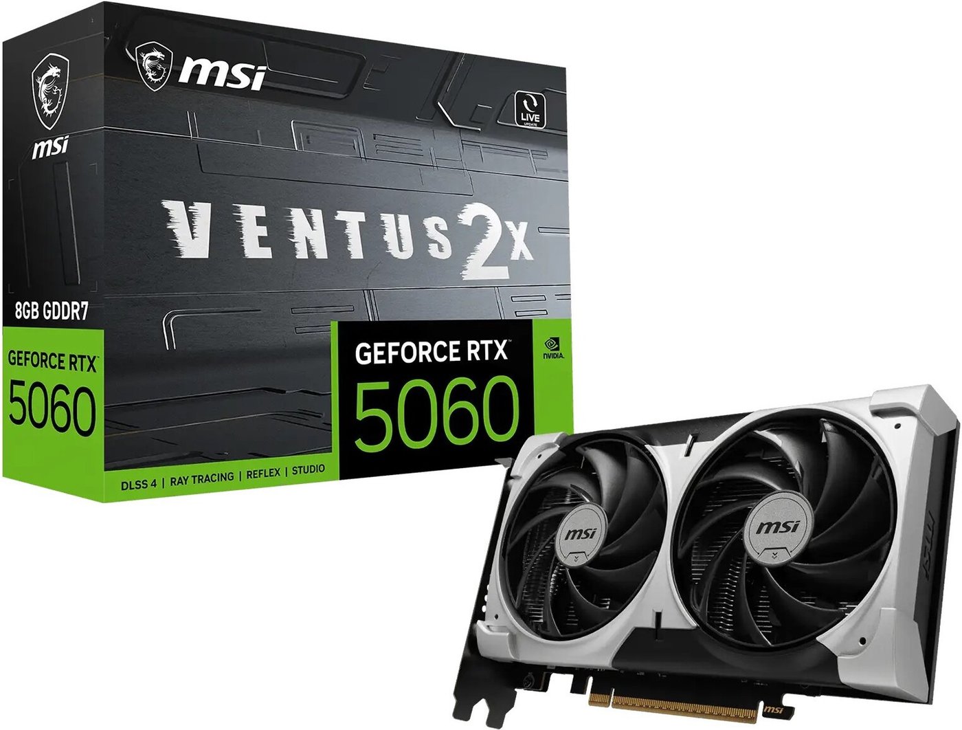 Видеокарта MSI GeForce RTX 5060 8G Ventus 2X V1