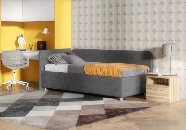 Кровать-тахта Сонум Capri L 90x200 (рогожка графит)