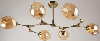 Люстра средней высоты Mirastyle BL-9144/6A AB