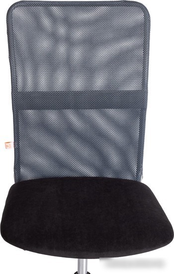 Кресло TetChair Star флок/ткань (черный/серый, 35/W-12)