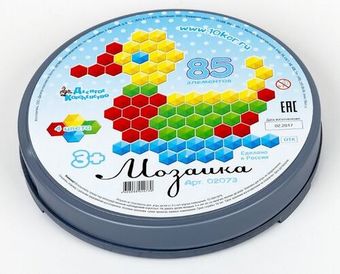 Развивающая игрушка Десятое королевство Мозаика шестигранная 02073