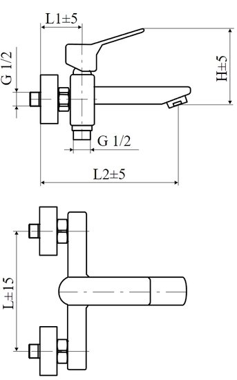 Смеситель Slovarm EF.3515/I-150