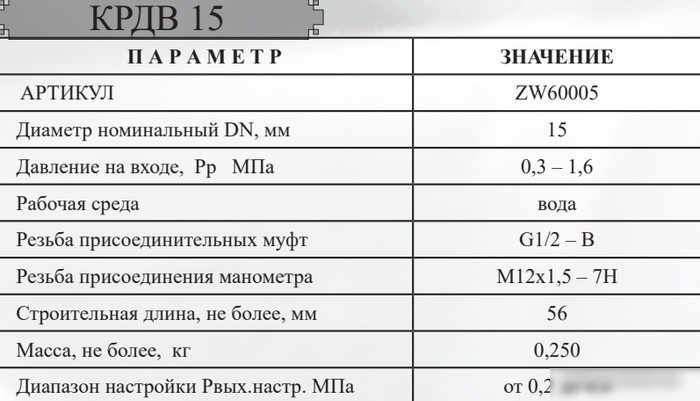Фитинг Цветлит КРДВ 15