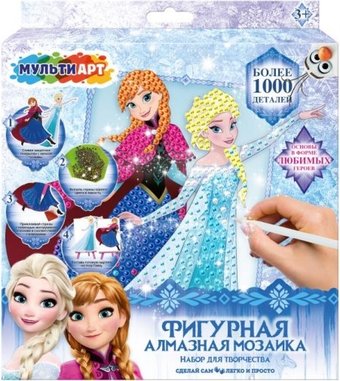 Алмазная мозаика MultiArt Снежная принцесса AM-MAFR