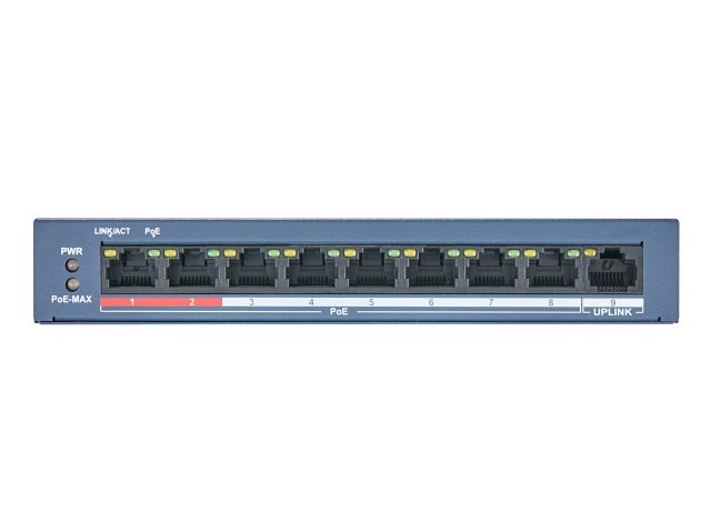 Неуправляемый коммутатор Hikvision DS-3E0109P-E/M(B)