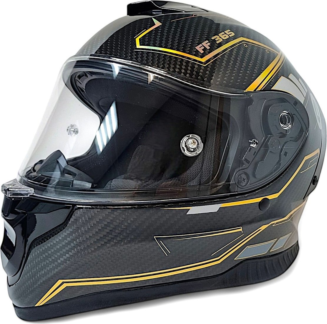 Мотошлем AIM RH365 365-012-M (M, Carbon Kaiqi Golden)