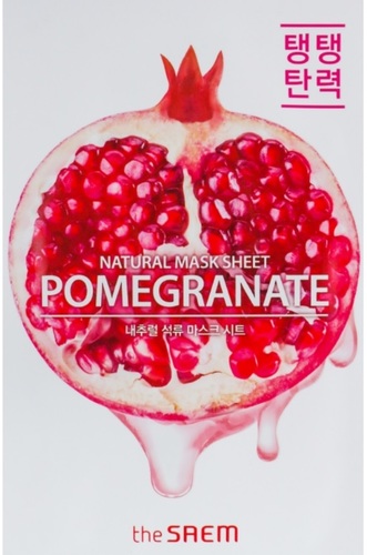 The Saem Маска для лица тканевая Natural Pomegranate Mask Sheet (21 мл)