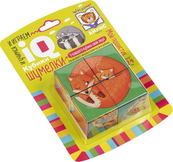 Кубики Айрис-Пресс Умные кубики. Шумелки. Мой пушистик 9785811275601