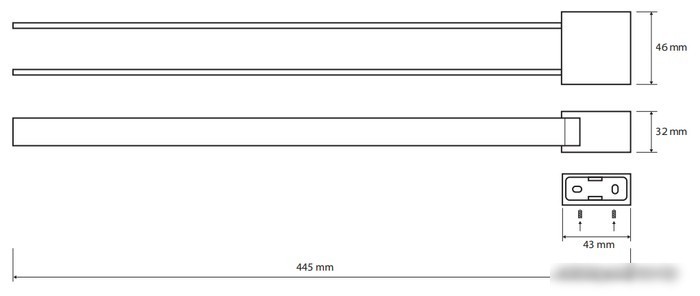 Держатель для полотенца Bemeta Via 135004102