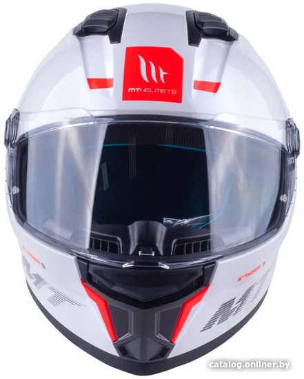 Мотошлем MT Helmets Stinger 2 Solid (XS, глянцевый белый)