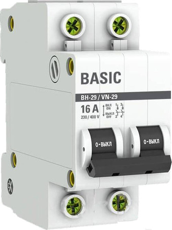 Выключатель нагрузки EKF Basic 2P 16А ВН-29 SL29-2-16-bas