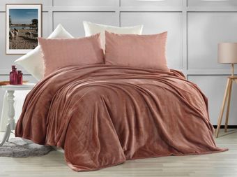 Плед Karven Super Soft Vigan Евро 200x220 Р 942 (сухая роза)