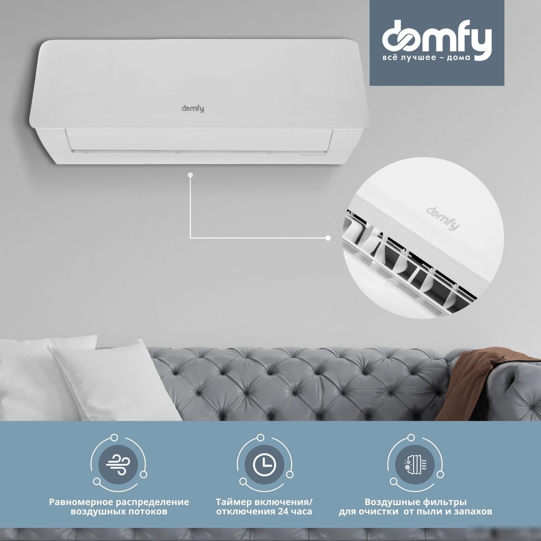 Кондиционер Domfy DCW-AC-07-1i