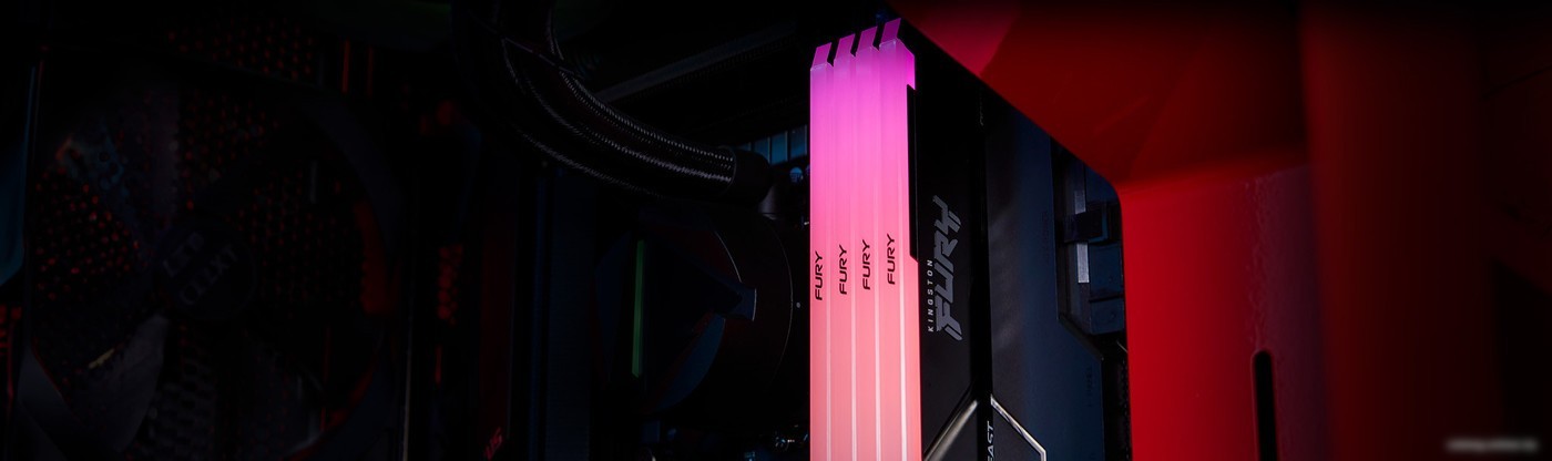 Оперативная память Kingston FURY Beast RGB 2x16ГБ DDR4 3200МГц KF432C16BB12AK2/32