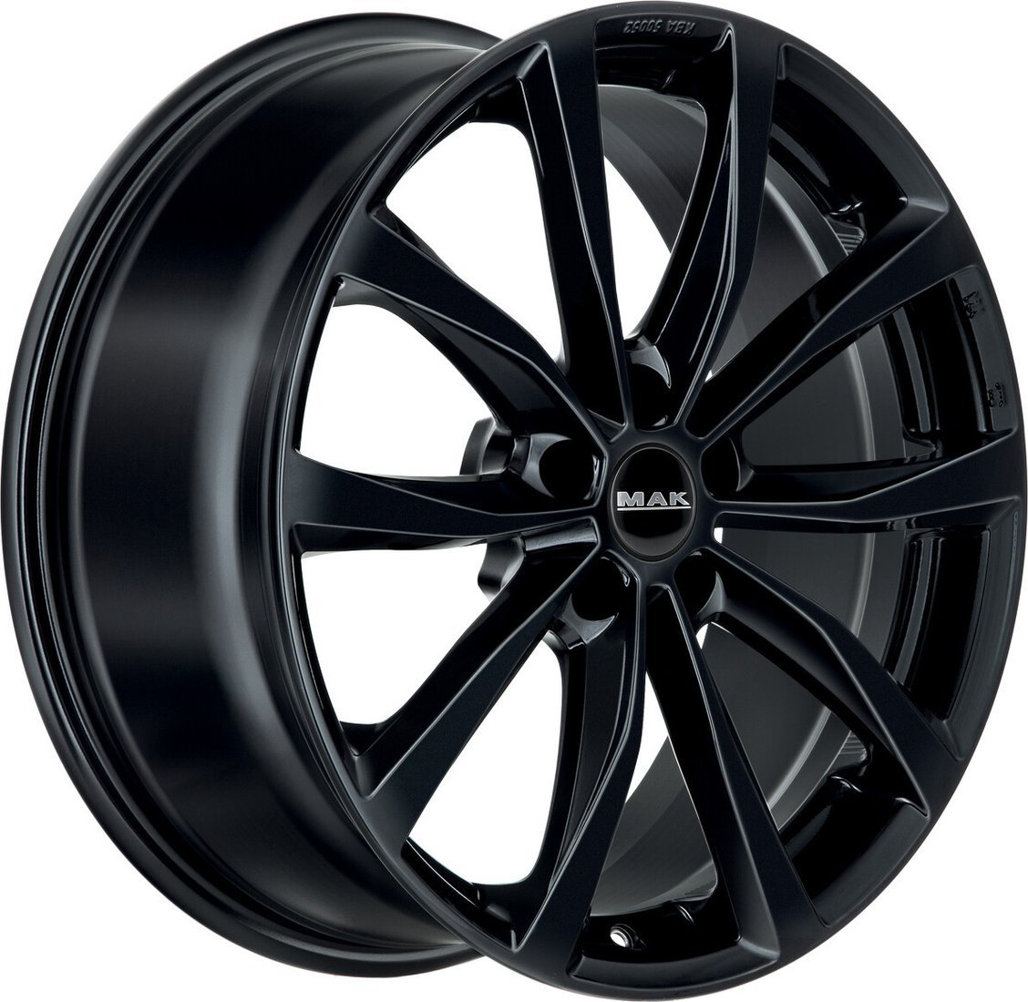 Литые диски MAK Wolf 17x7.5" 5x114.3мм DIA 76мм ET 40мм Gloss Black