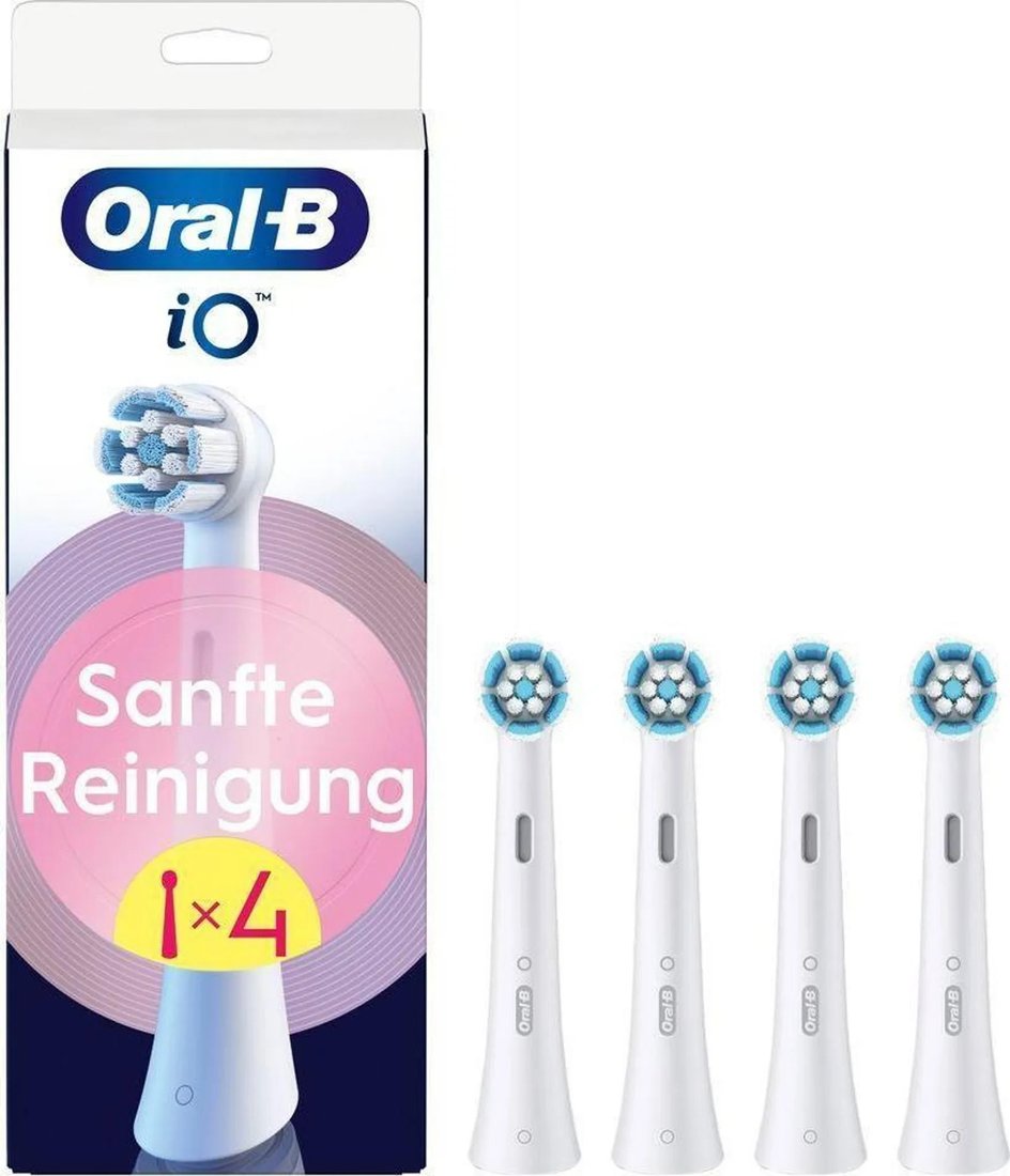 Сменная насадка Oral-B iO Sanfte Reinigung SWF-4 (4 шт, белый)