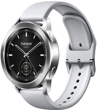 Умные часы Xiaomi Watch S3 M2323W1 (серебристый/серый, международная версия)