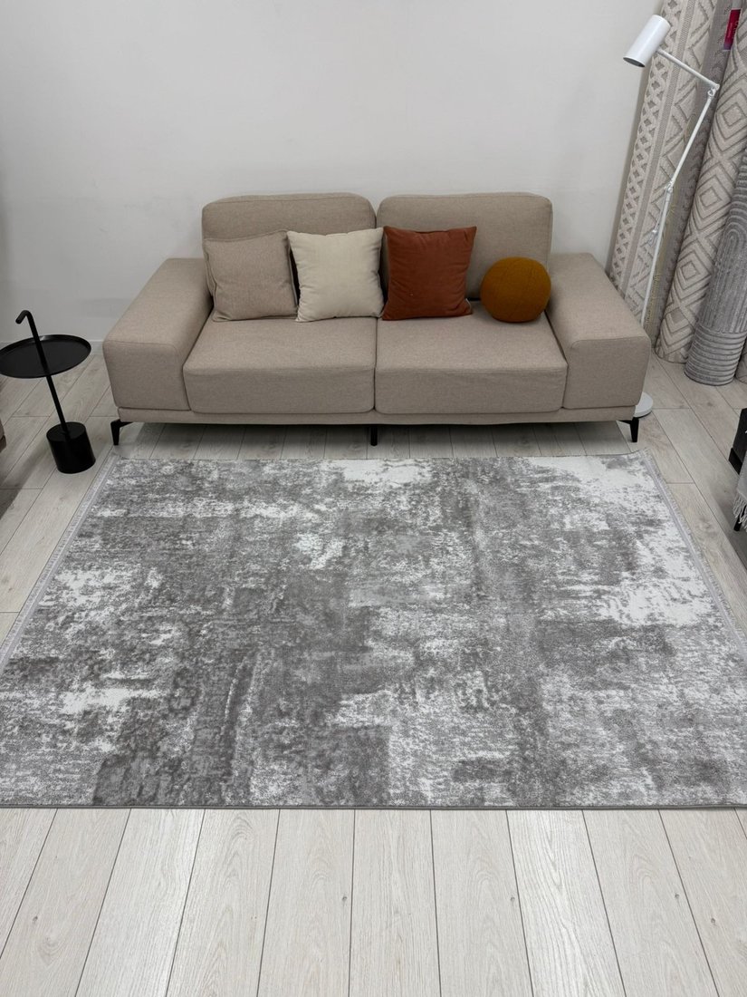 Ковер для жилой комнаты Radjab Carpet Аврелия Прямоугольник NP491A (1.2x1.8, Grey)