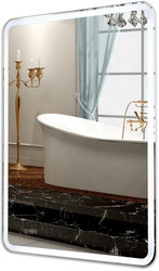 Пекам Зеркало Marta 1 80x140 marta1-80x140scl (с подсветкой, с сенсором на прикосновение, часами)