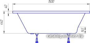 Ванна 1Марка Piccolo 150x75L