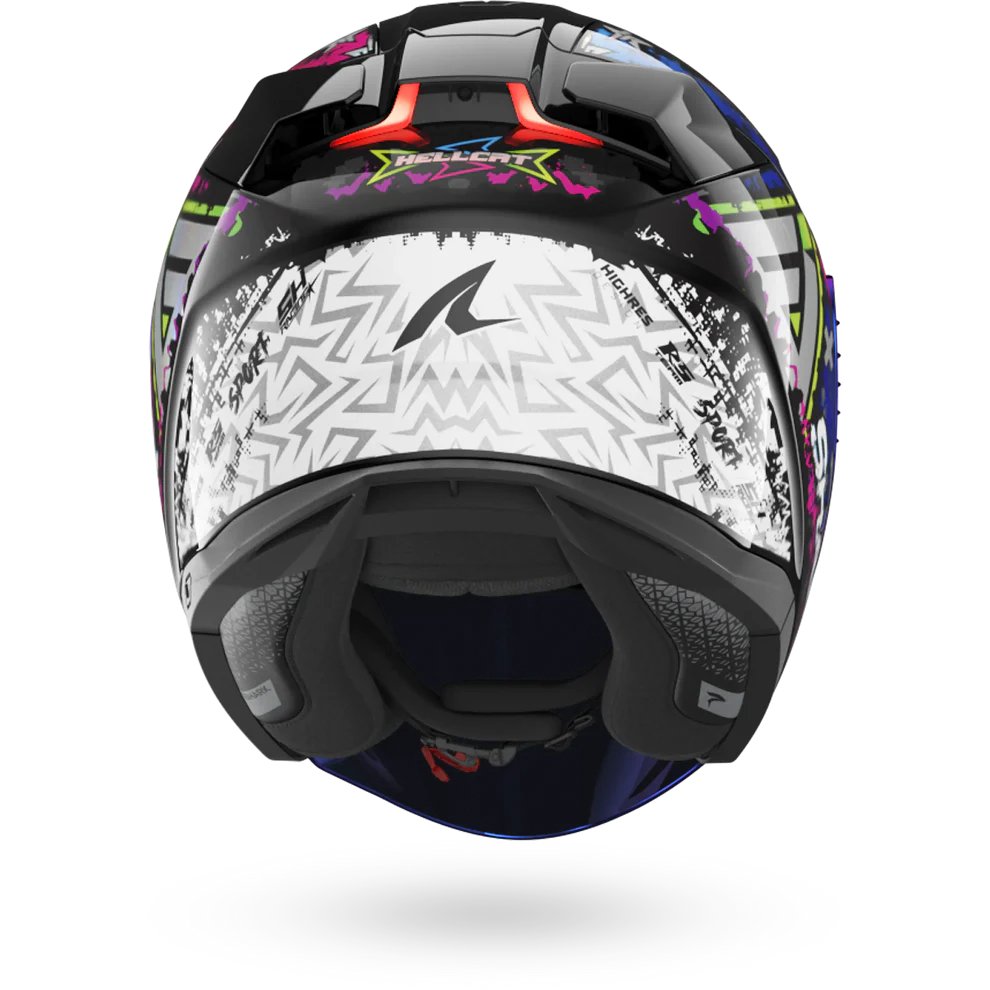 Мотошлем Shark Helmets Skwal i3 Jet Hellcat HE3510E-KUB-L (L, черный/хром/синий)