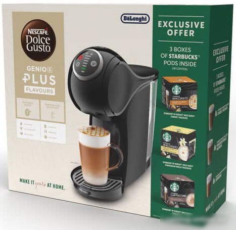 Капсульная кофеварка DeLonghi Dolce Gusto Genio S Plus EDG315.B