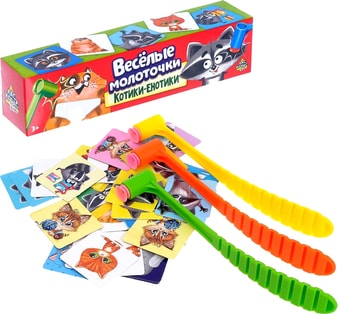 Настольная игра Лас Играс Веселые молоточки, котики-енотики 4172141