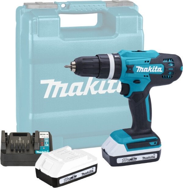 Ударная дрель-шуруповерт Makita HP488D006 (с 2-мя АКБ, кейс)