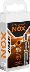 Набор бит Nox Strong Torsion E6.3 Hex-5-50 338550 (10 шт)