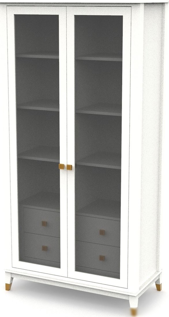 Шкаф-витрина Молодечномебель Nevada B4D2 ВМФ-1900 (дуб оксфорд) Шкаф-витрина Молодечномебель Nevada B4D2 ВМФ-1900 (дуб оксфорд)