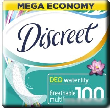 Прокладки ежедневные Discreet Deo Water Lily Multiform (100 шт)