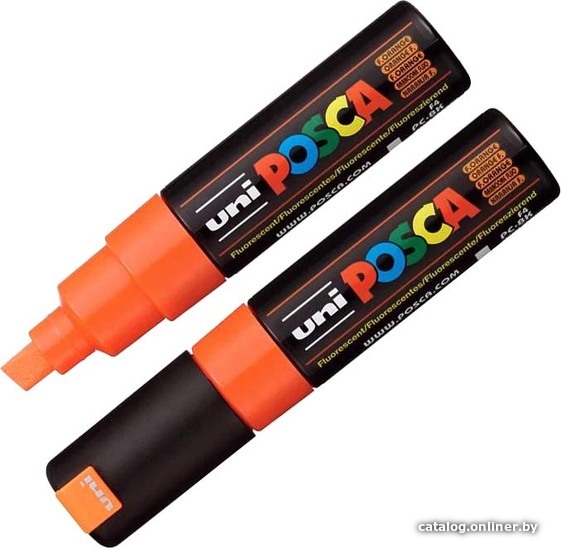 Маркер художественный UNI Mitsubishi Pencil Posca 8 мм PC-8K F.ORANGE (флуоресцентный оранжевый) Маркер художественный UNI Mitsubishi Pencil Posca 8 мм PC-8K F.ORANGE (флуоресцентный оранжевый)