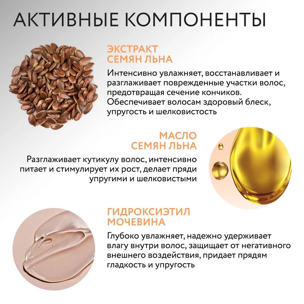 Бальзам Ollin Professional Salon Beauty с маслом семян льна 1 л
