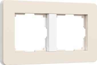 Рамка Werkel Split W0023066 (айвори/белый, Soft-Touch)
