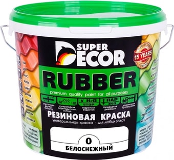 Краска Super Decor Rubber 1 кг (№00 белоснежный)