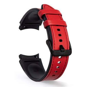 Ремешок Rumi Comfort гибридный для Samsung Galaxy Watch4/5 (20 мм, красный)