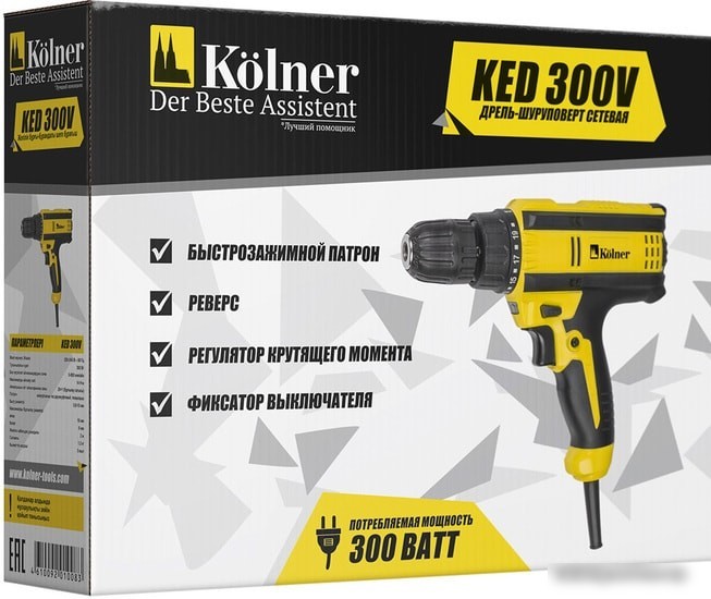 Дрель-шуруповерт Kolner KED 300V