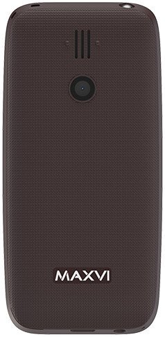 Кнопочный телефон Maxvi B110 (коричневый)