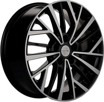Литые диски Khomen KHW1717 Chery Tiggo 17x7" 5x108мм DIA 60.1мм ET 45мм Black FP