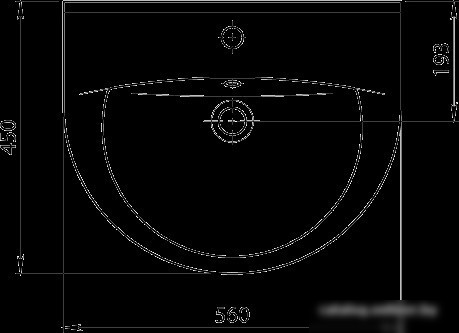 Умывальник Santeri Виктория 56x45 [1.3111.6.S00.11B.0]