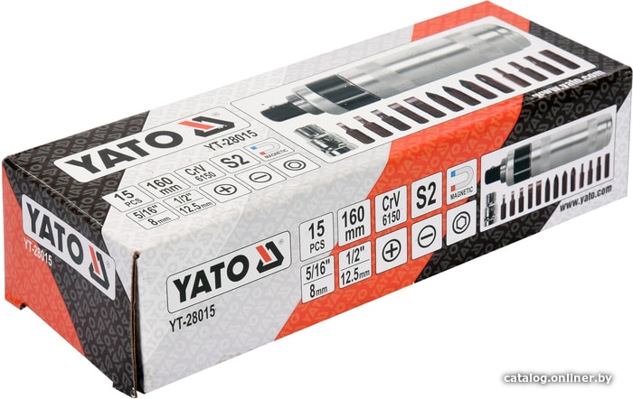 Набор отверток Yato YT-28015 (15 предметов)
