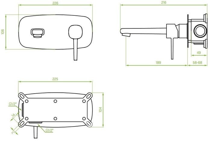 Смеситель Laveo Pola BAP 722P