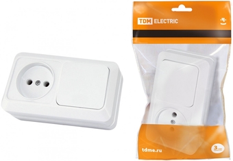 Выключатель TDM Electric Ладога SQ1801-0105 (белый)