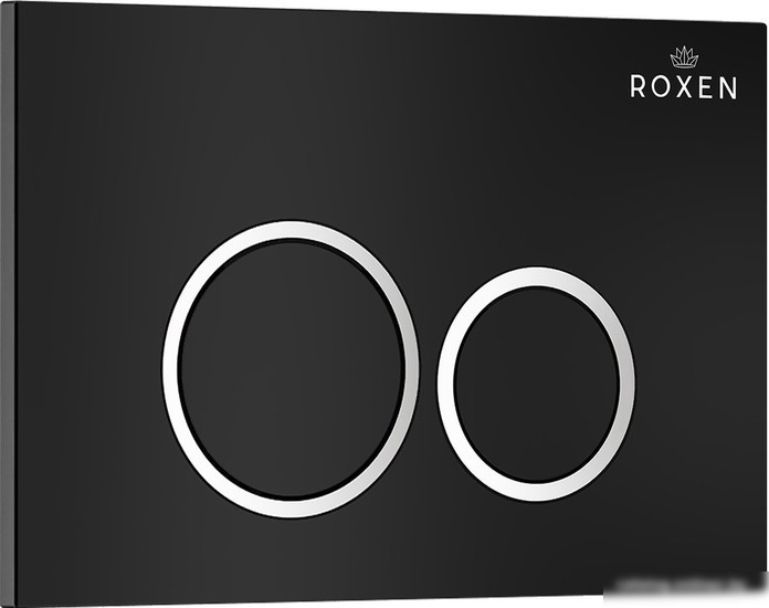 Унитаз подвесной Roxen Porto One Rimless 6 в 1 StounFix Slim 507197 (кнопка: черный матовый)