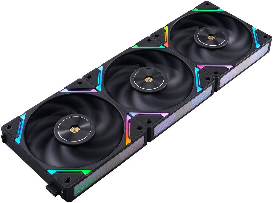 Комплект вентиляторов для корпуса 1stPlayer XF7 ARGB (3 шт, черный)