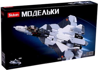 Конструктор Sluban Сверхзвуковой истребитель СУ 57 M38-B0986 (893эл)