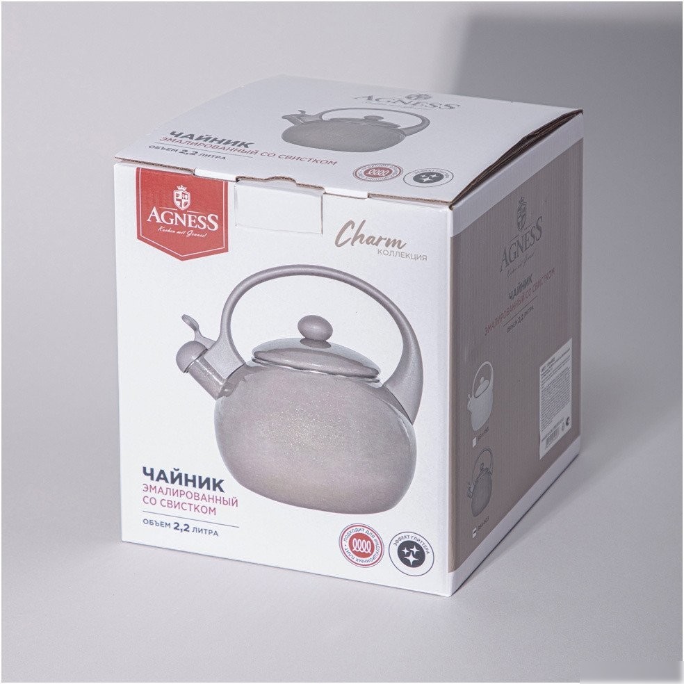 Чайник со свистком Agness Charm 934-603